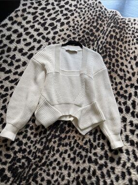 Zara white sweater
